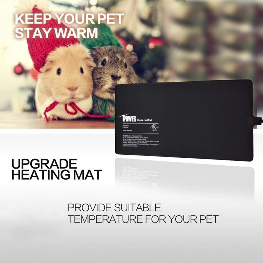 iPower 6 by 8-Inch 8W Reptile Heat Mat