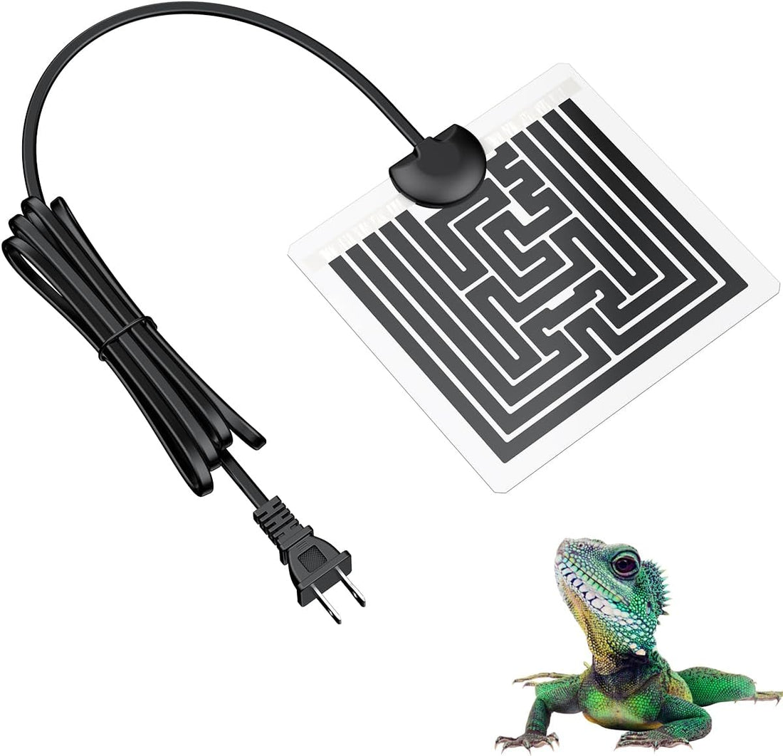 Pawfly 5 W Reptile Heat Pad with Thermostat 5.9 x 5.5 Inch Reptile