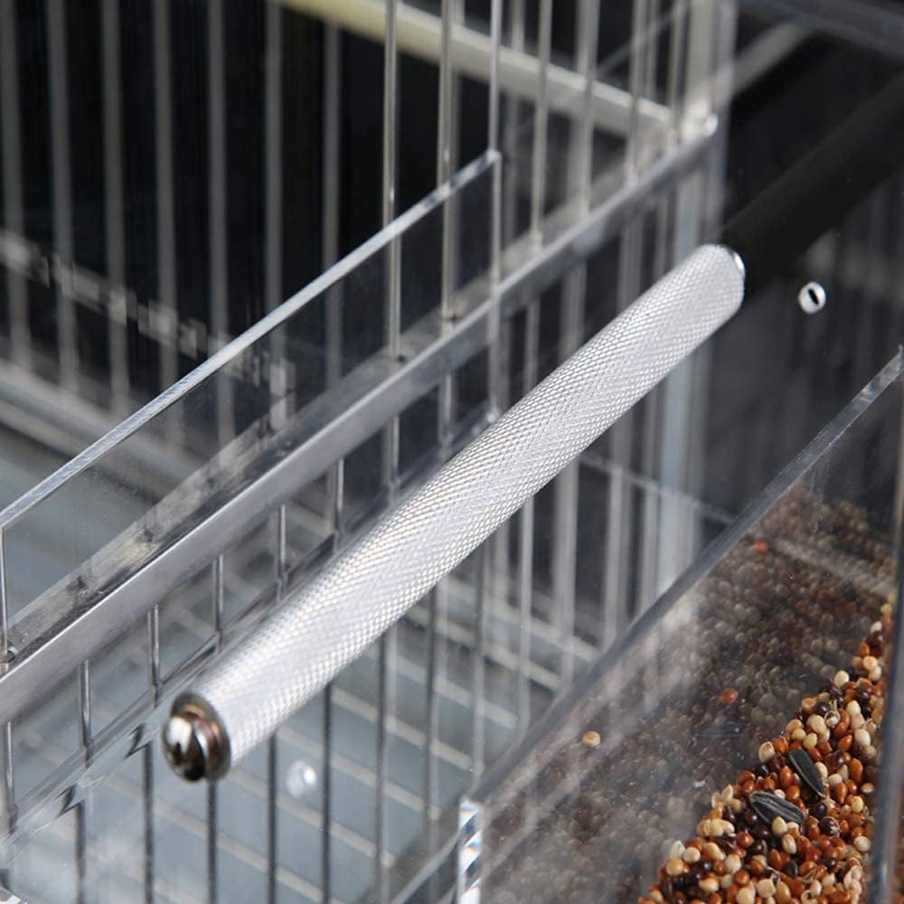 Automatic Bird Feeder No Mess Bird Cage Pet Feeder Seed Food