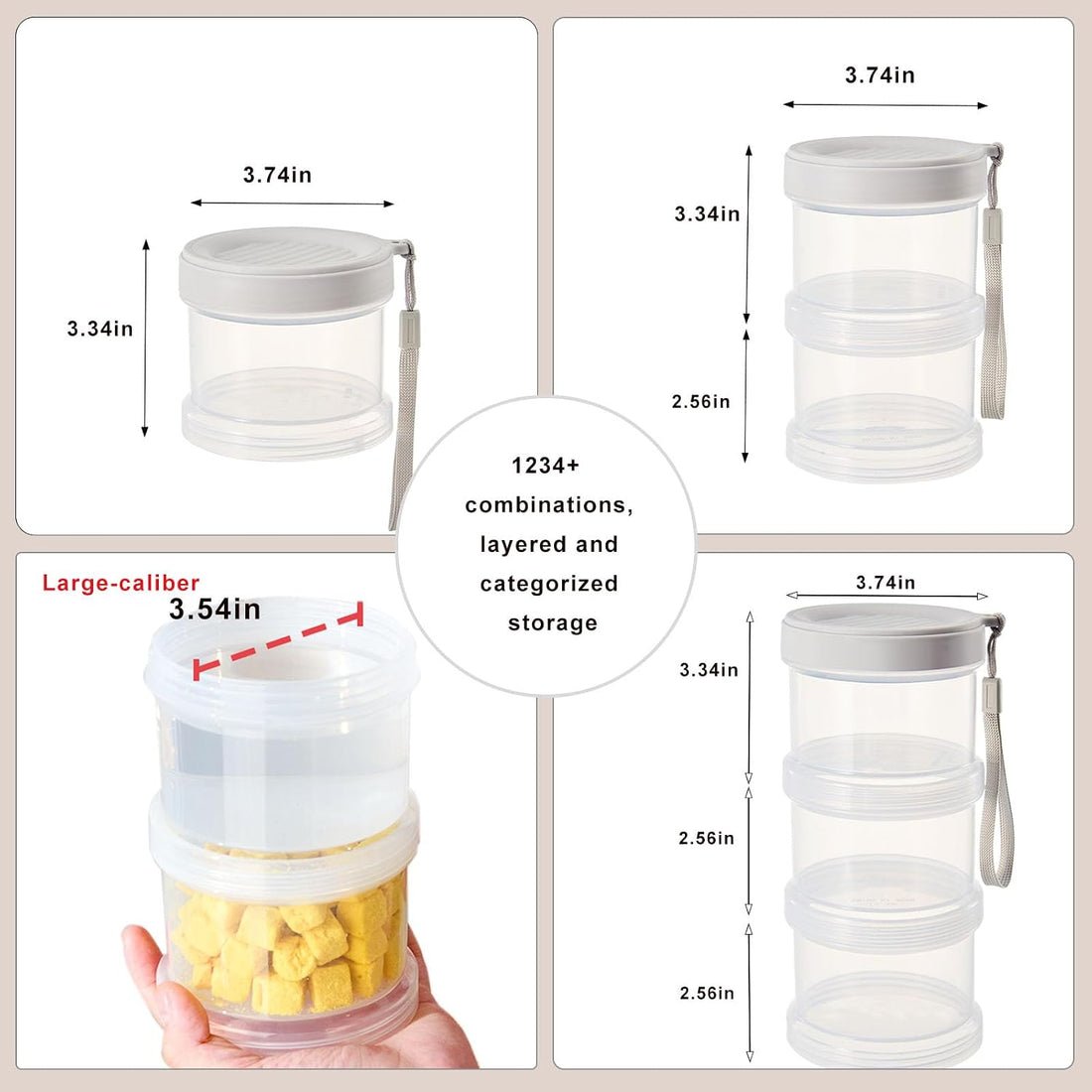 2025 Upgraded Airtight Dog Treat Container