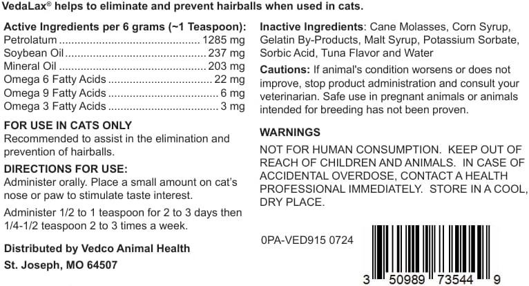 Vedalax Oral Gel 4.25oz