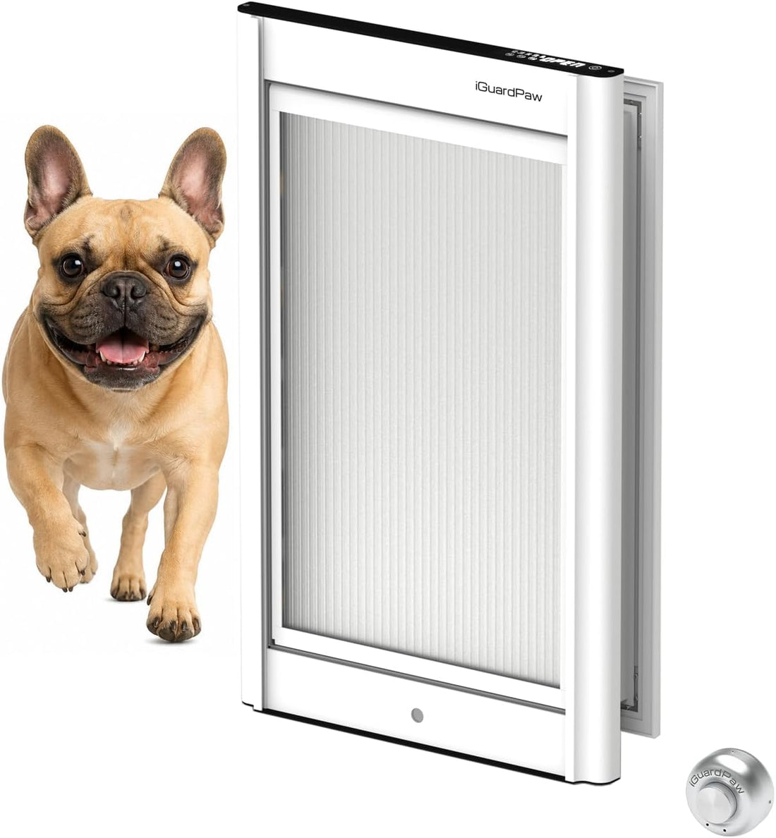Automatic Dog Door for Door, Smart Dog Door with Collar Sensor, L