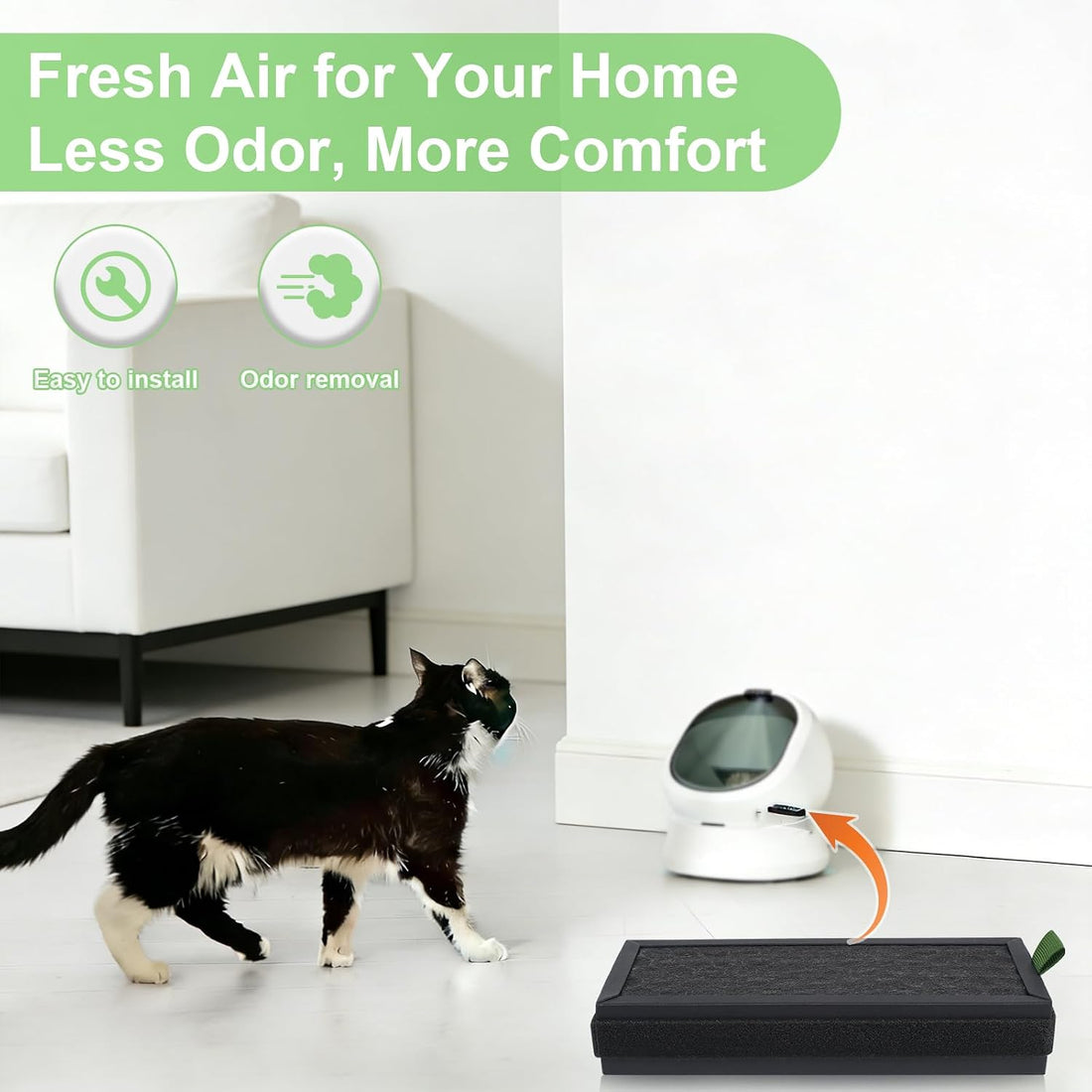 Barkios 2 Pack Carbon Filter Replacement Compatible with PETLIBRO