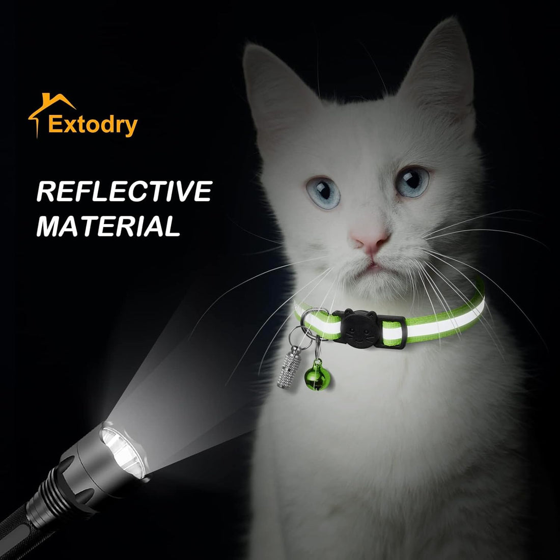 12 Pack Reflective-Breakaway Cat Collars with Bells,Safety Buckle