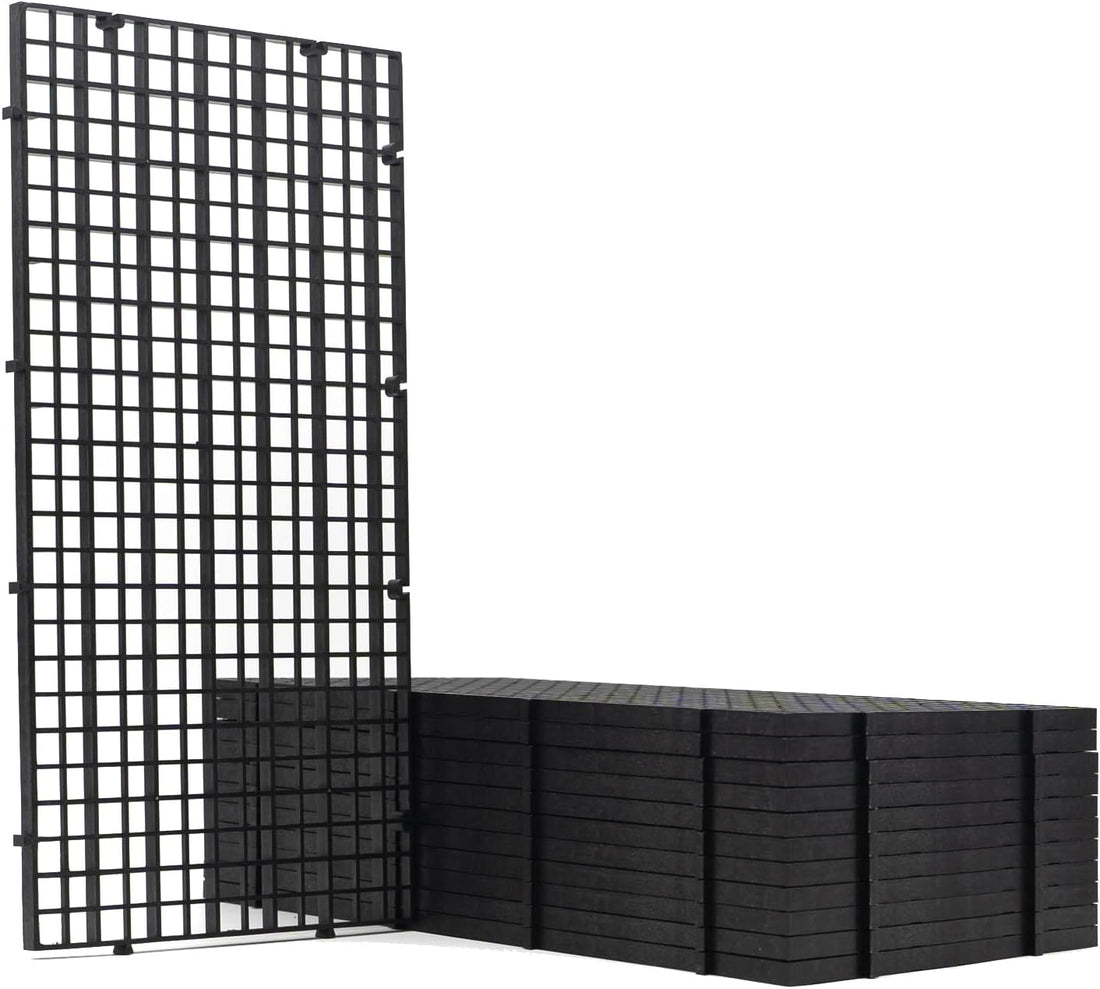 LINLAN 4 Pieces 11.8x11.8in Aquarium Grid Plastic, Fish Tank Divider