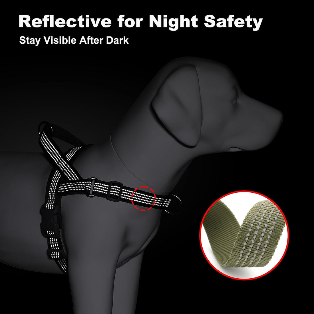 No Pull Dog Harness with Handle, Adjustable Soft Mesh Padded Vest