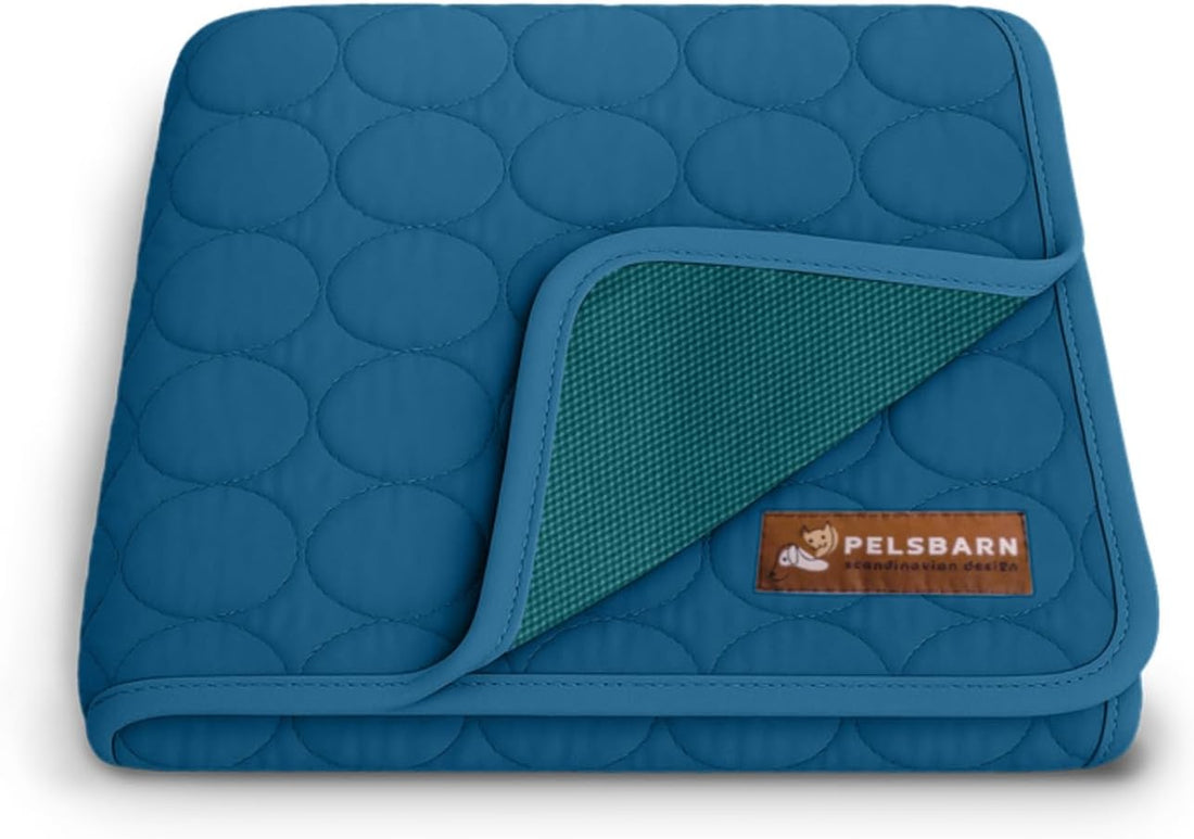 Pelsbarn Dog Cooling Mat, Ice Silk Self-Cooling Pad, Light Beige, XL