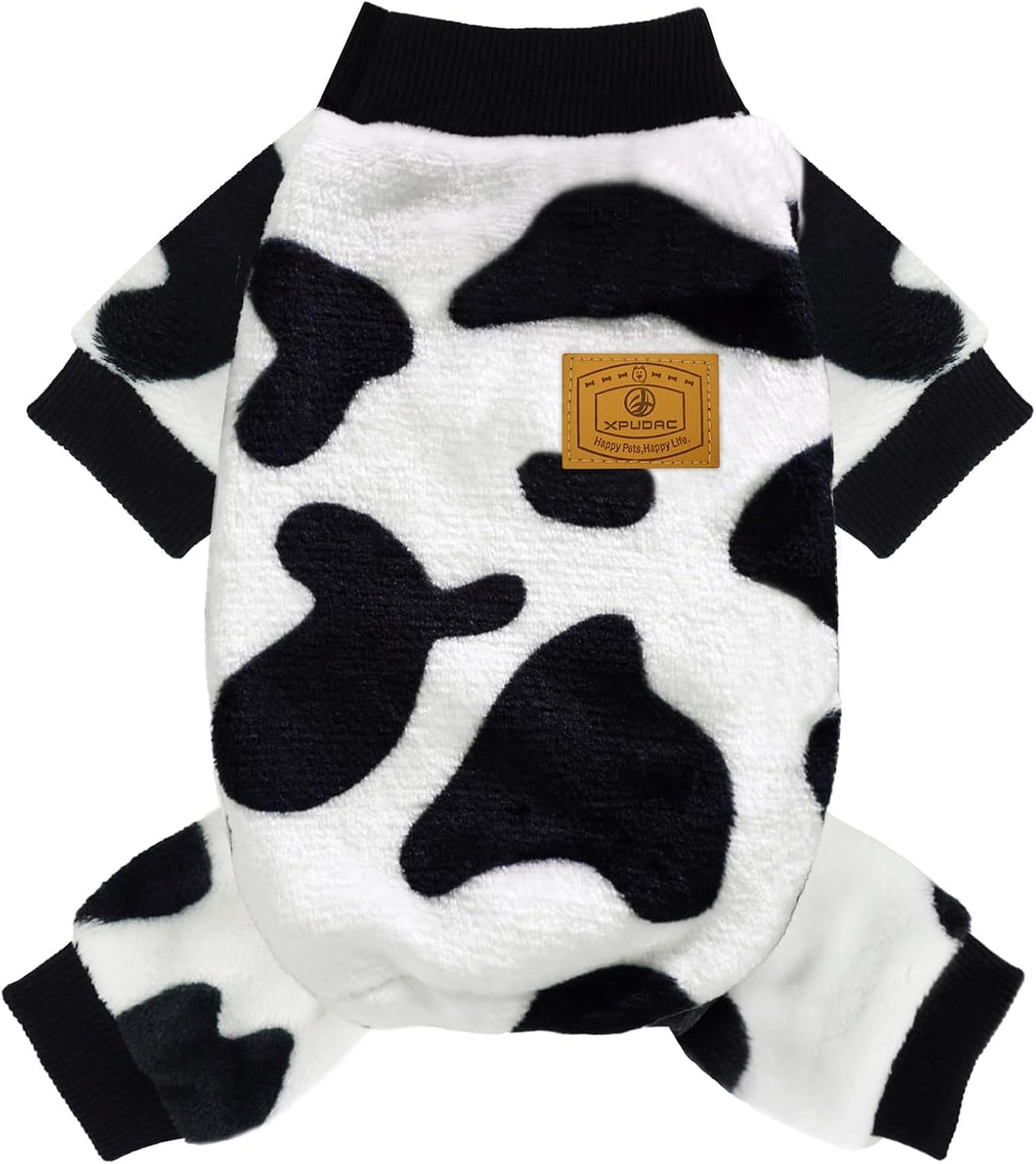 XPUDAC Cow Dog Sweater, Dog Winter Clothes for Small Medium Dogs Girl