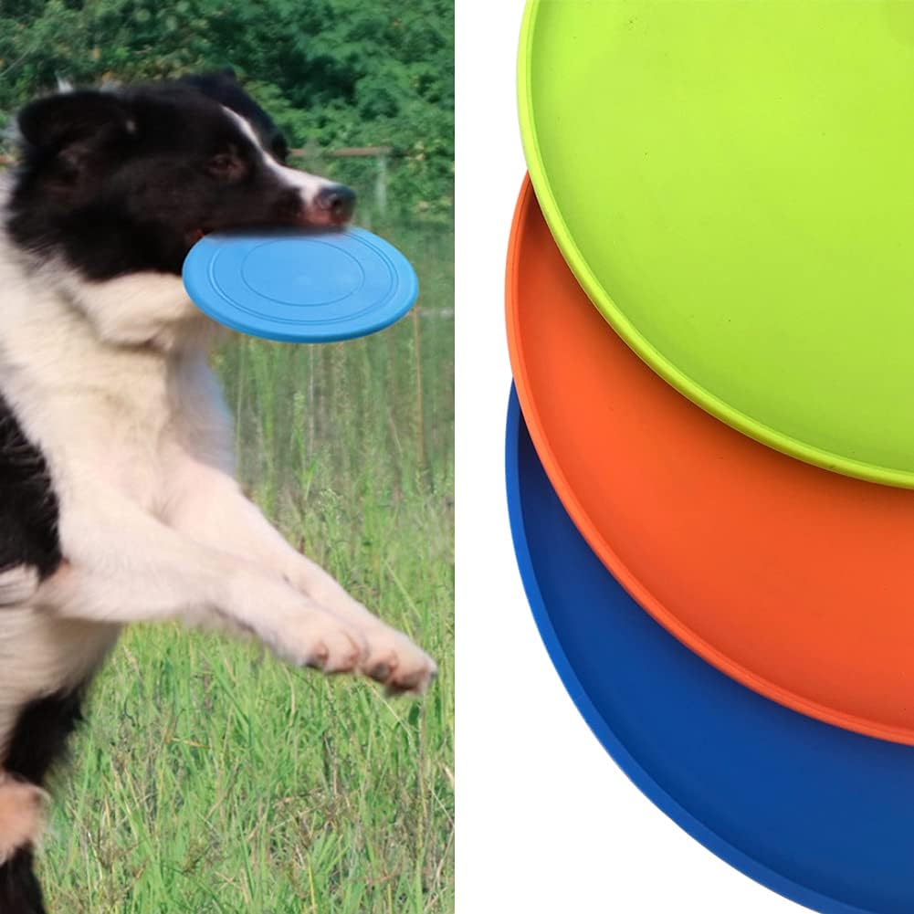 XIGOU Dog Flying Disc, 3 Pack Dog Flyer Toys