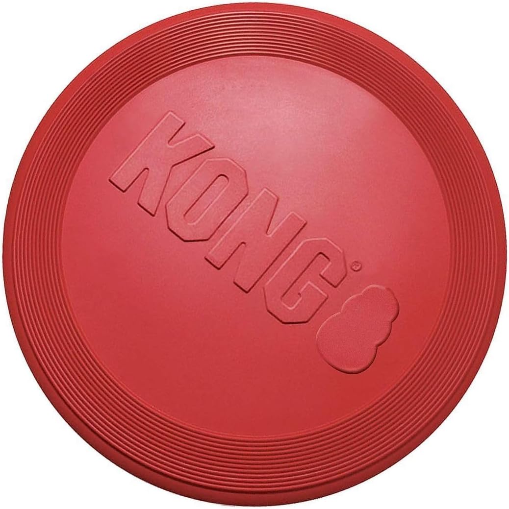 Kong Rubber Flyer,Large 2 Pack, Red
