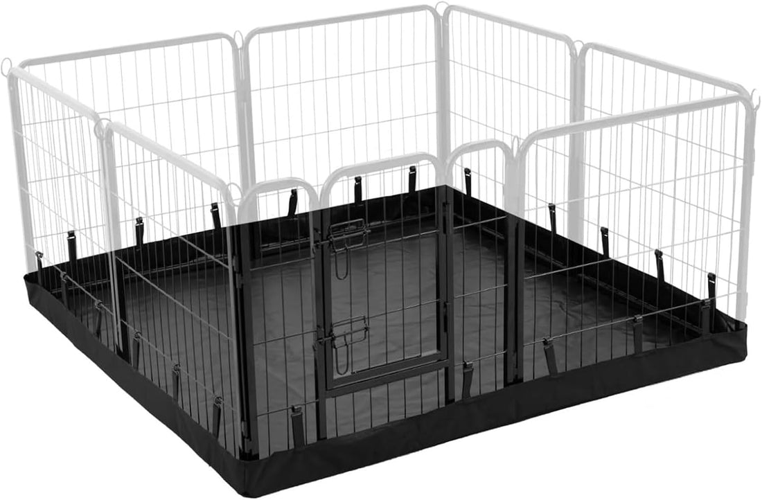 PJYuCien Square Playpen Top Cover for 24'' Width 8 Panel Pen, Black