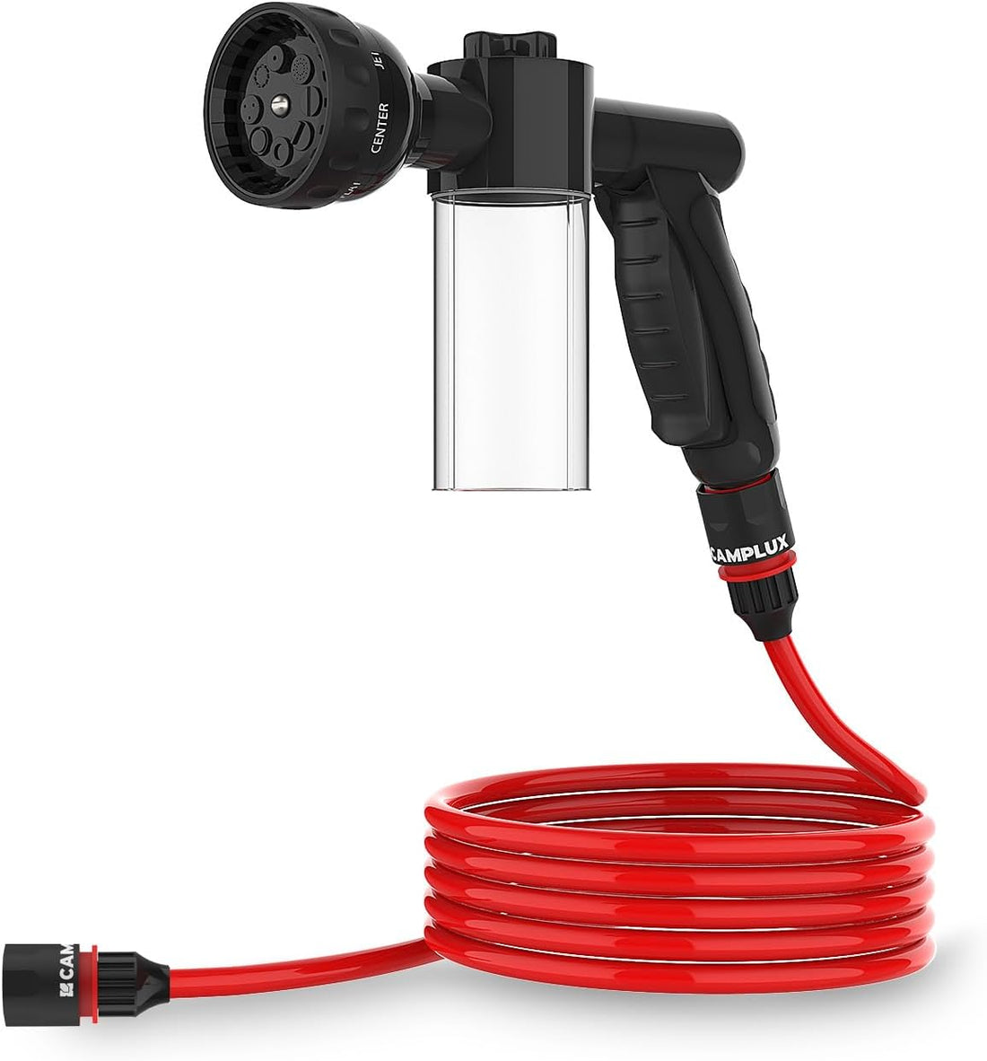 CAMPLUX Pet Washing Hose Attachment with Soap Dispenser, 11.48 FT Hose