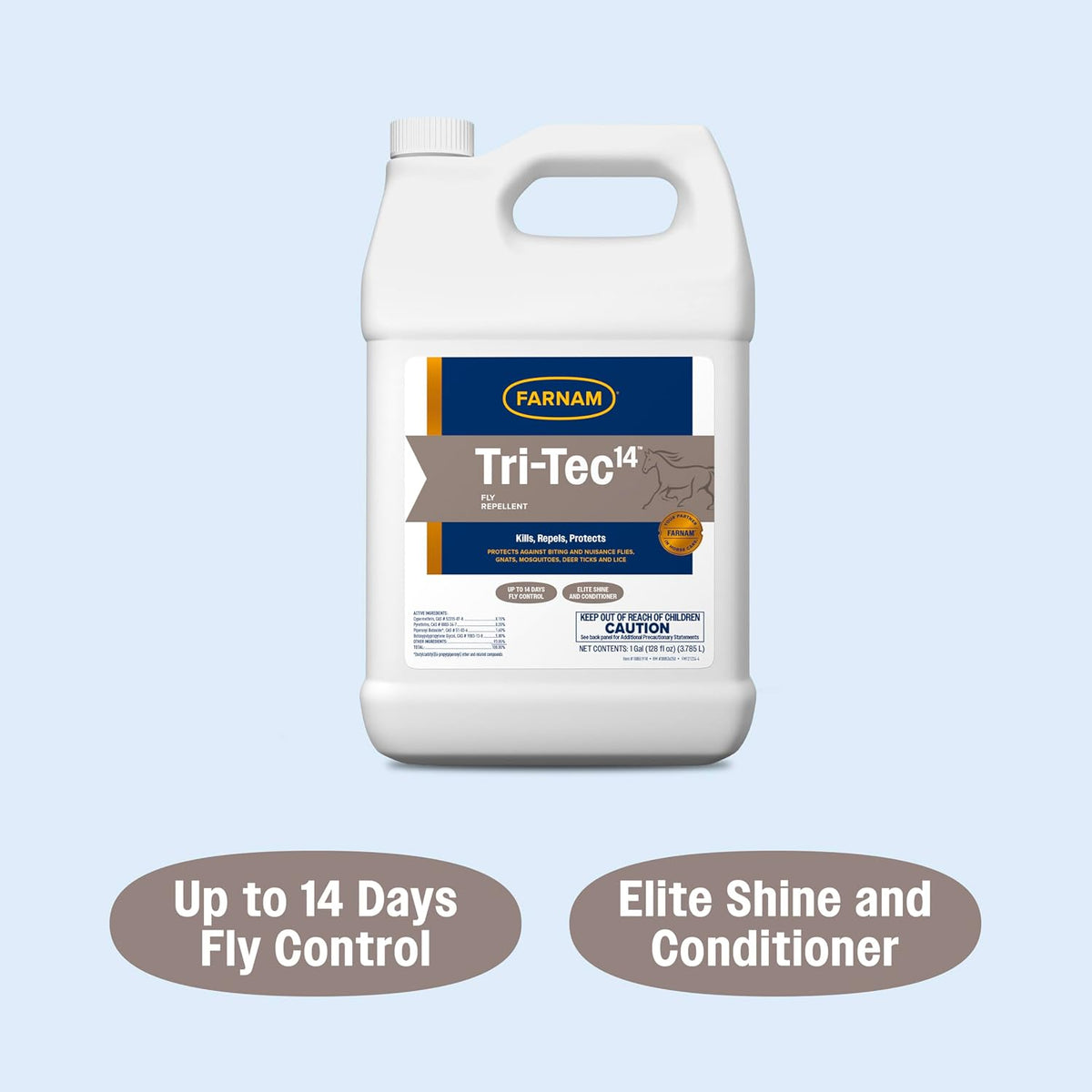 Farnam Tri-Tec 14 Fly Spray for Horses, Protects for Up to 14 Days
