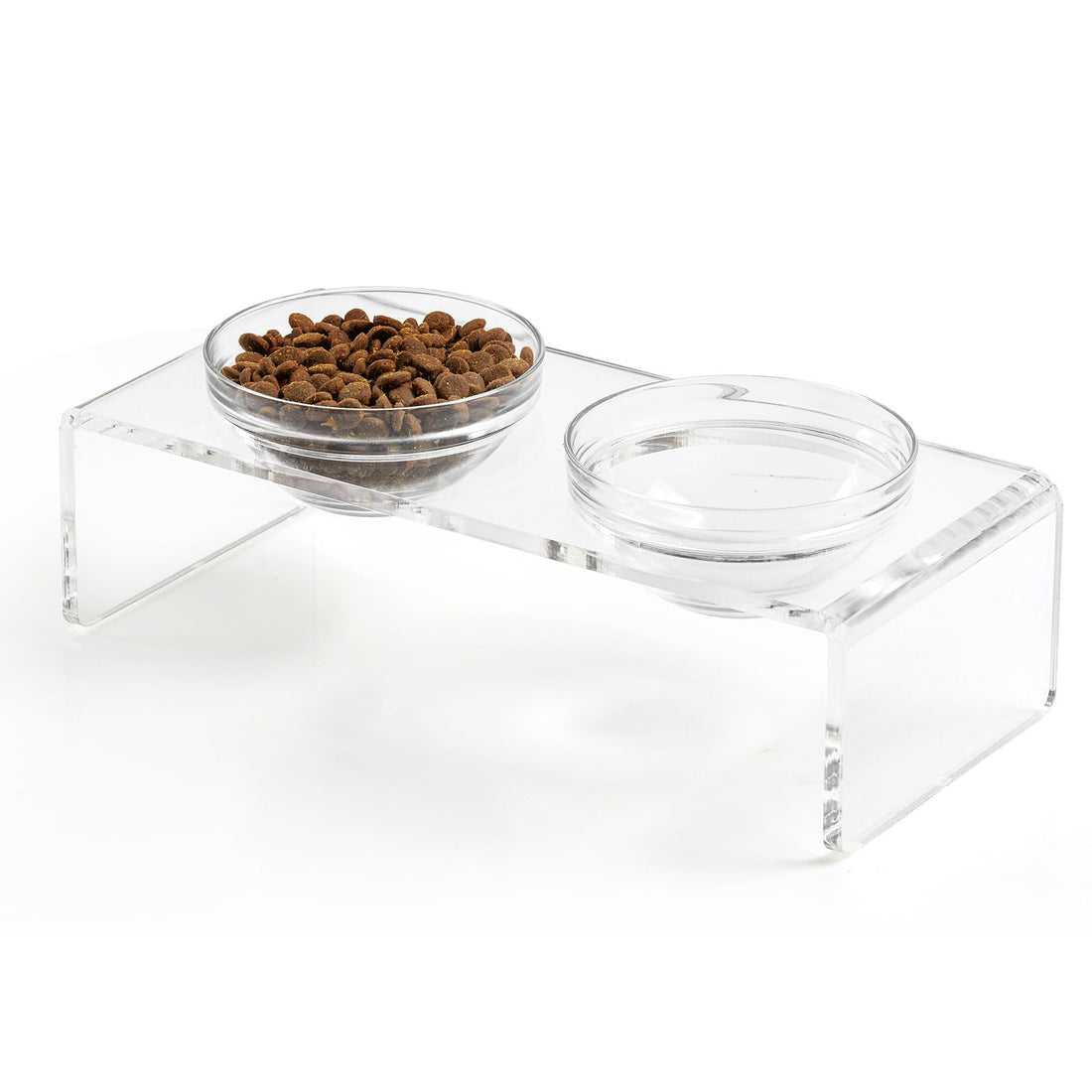 Feoyoho Elevated Acrylic Pet Bowl Stand