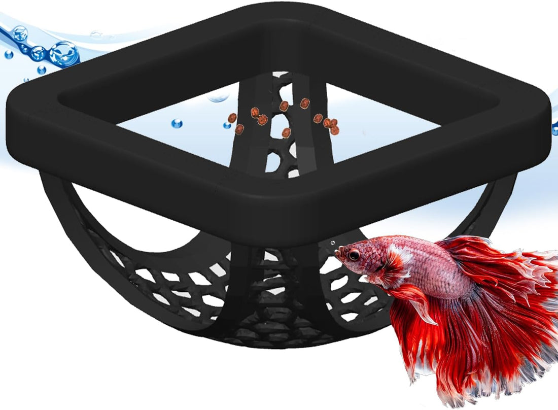 Floating Betta Hammock and Feeding Ring, Aquarium Beta Hideout, Cave