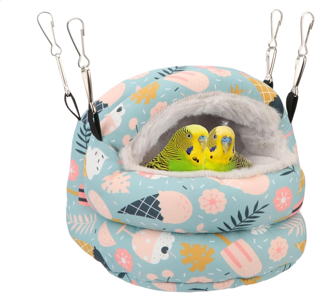 Bird Nest House Winter Warm Bird Bed for Cage