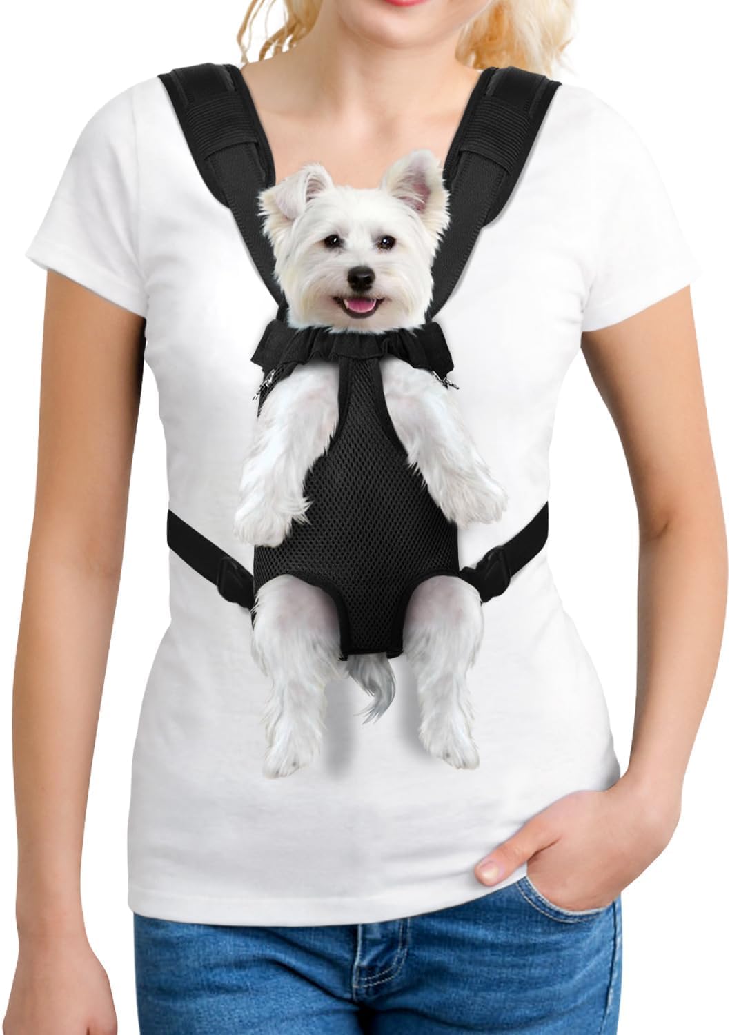 YUDODO Pet Dog Carrier Backpack Adjustable Front Carrier for Small