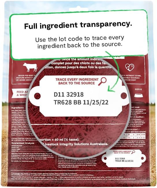 Open Farm Freeze Dried Raw Dog Food, Beef Bite-Sized Morsels