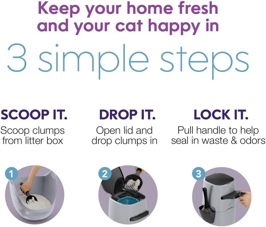 Litter Genie Standard Pail | Cat Litter Box Waste Disposal System