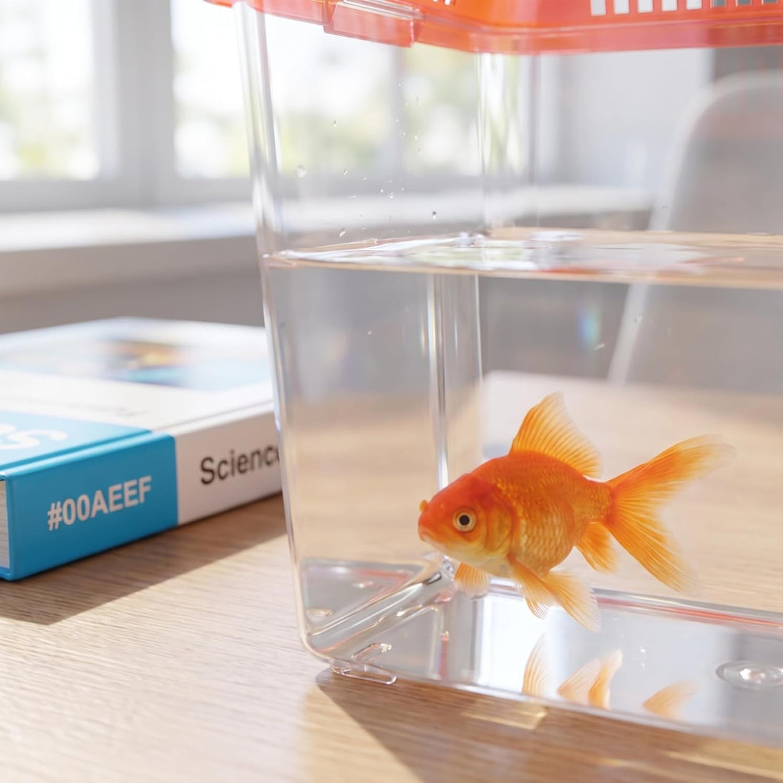 NOLITOY 4 pcs Thick Plastic Portable Fish Tank Mini Aquarium Travel