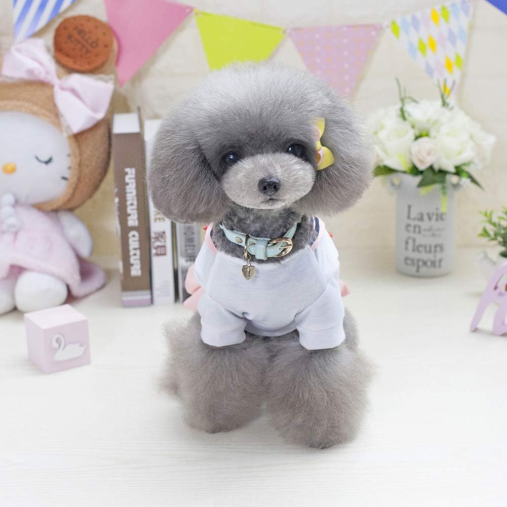 Tangpan Bow-Knot Student Cosplay Pet Costume Dog Skirt Camp Dress