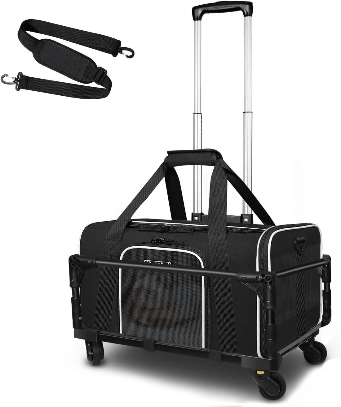 Petskd Small Pet Carrier 17" L x 12" W x 8.5" H Airline Approved
