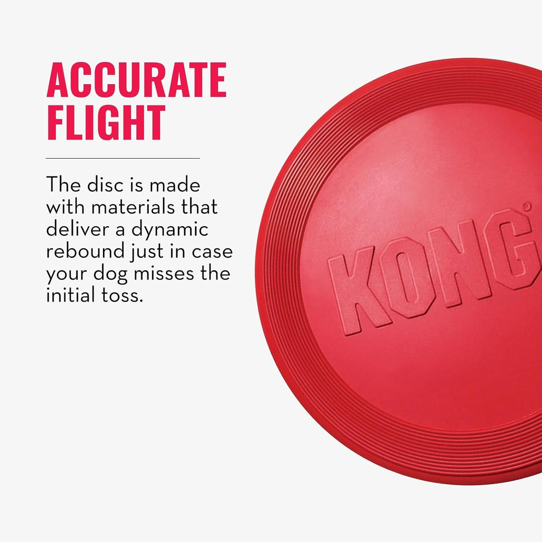 KONG Flyer - Durable Dog Toy for Outdoor Playtime