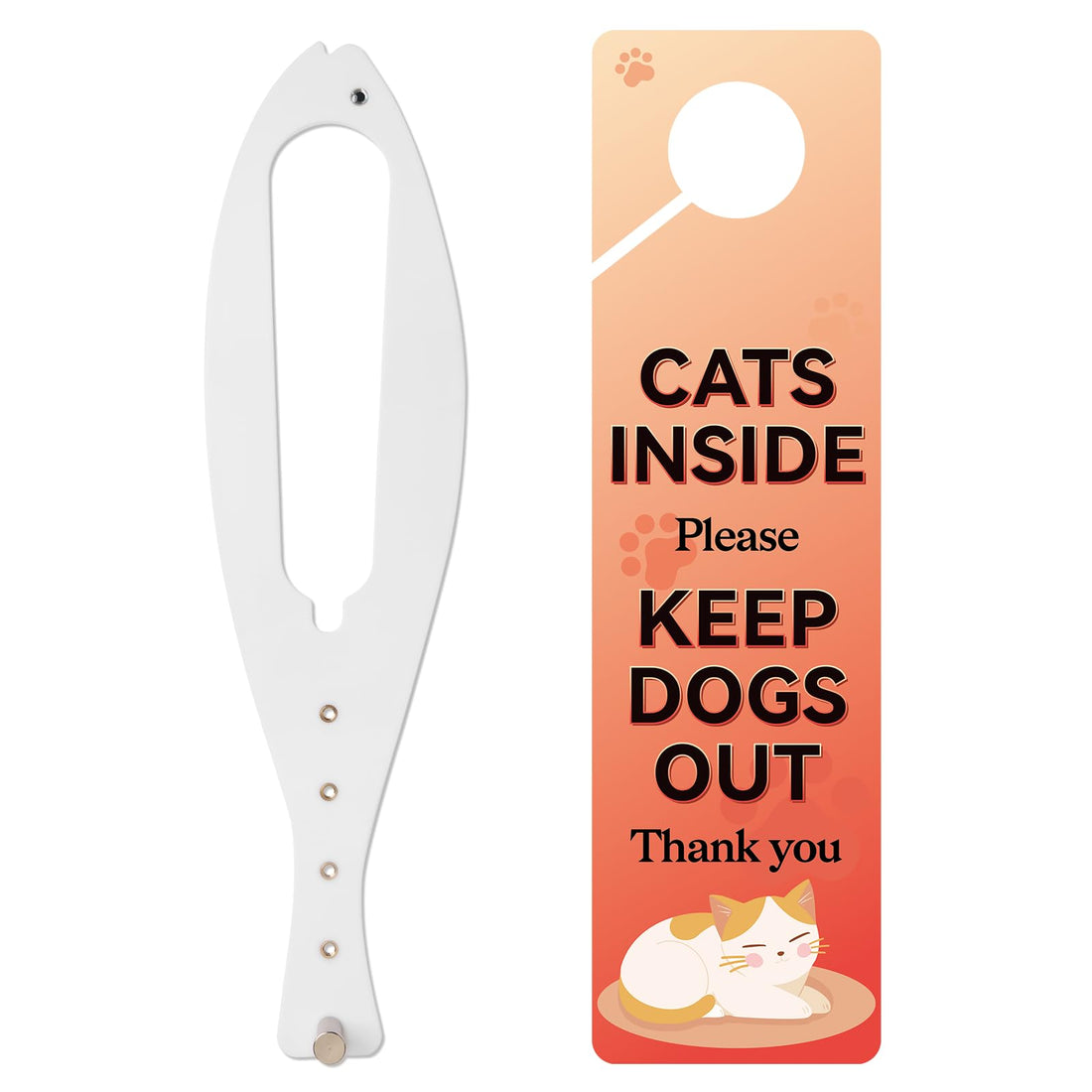 TGIOW Cat Door Latch, 1 Pcs Cat Door Stopper Pet Door Latch to Keep