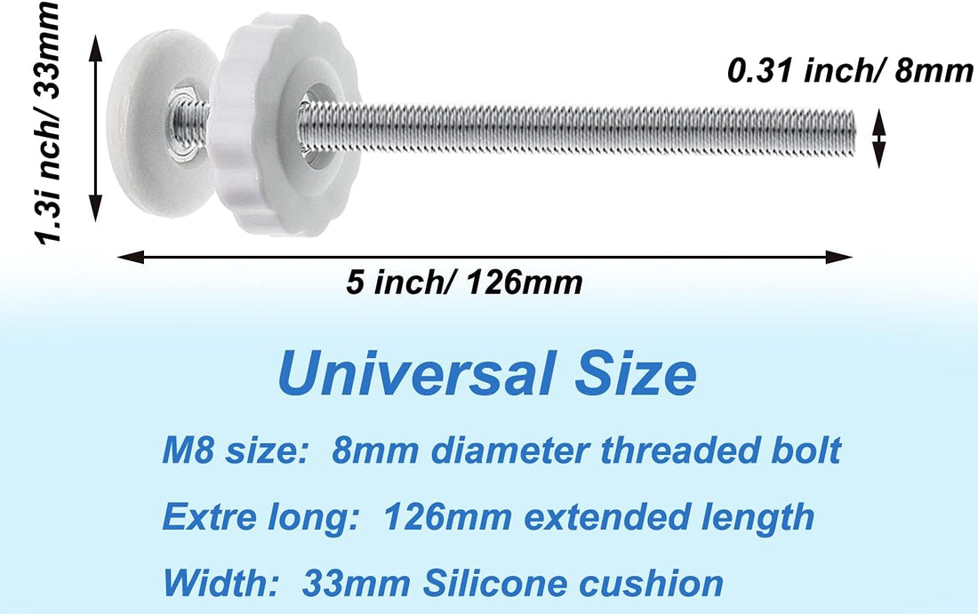 4Pcs Universal Baby Gate Threaded Spindle Rod