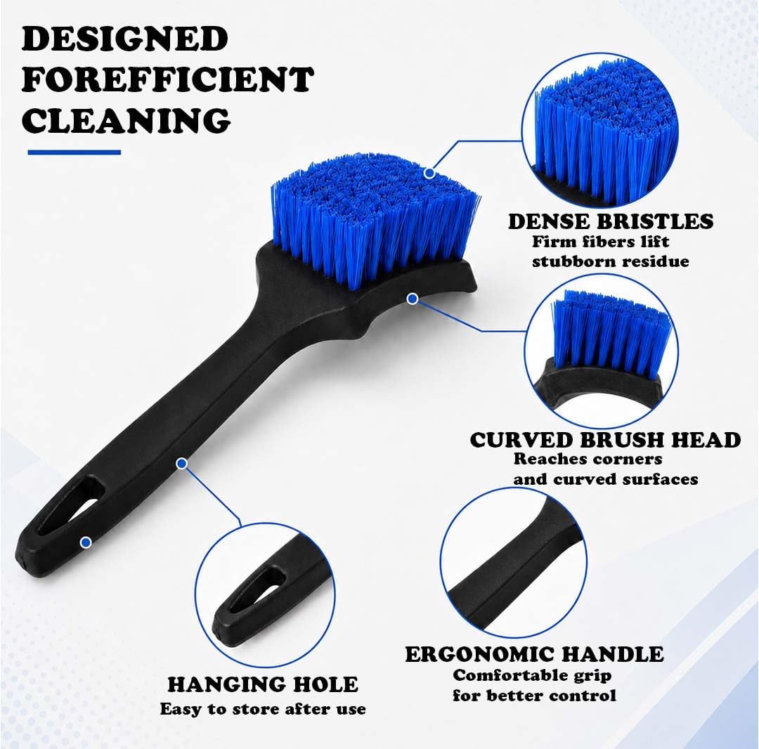 2 Pack Livestock Trough Cleaning Brushes with Protective Gloves