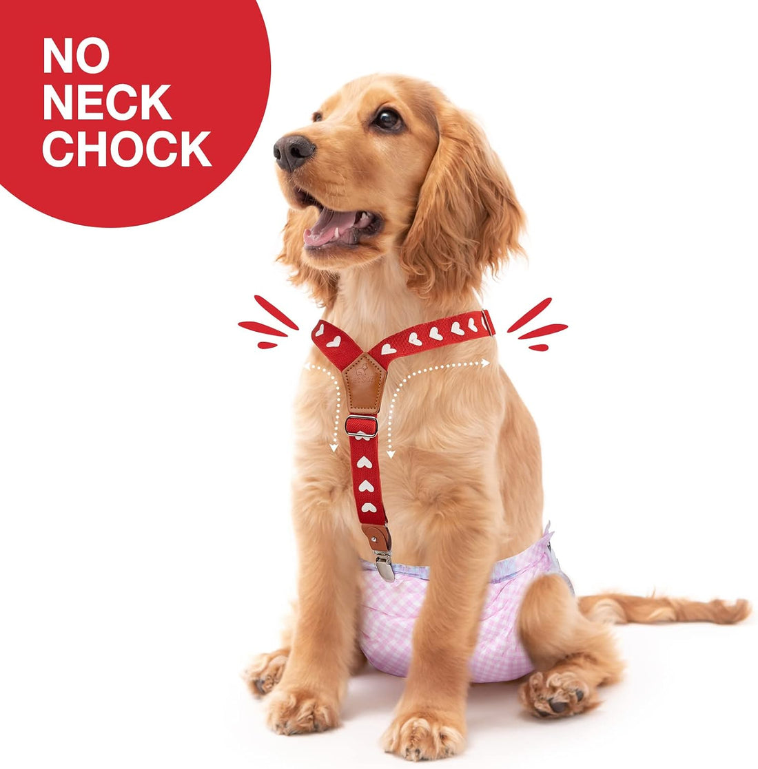 Pet Soft Dog Suspenders 2 Pieces Female Dog Diaper Suspenders