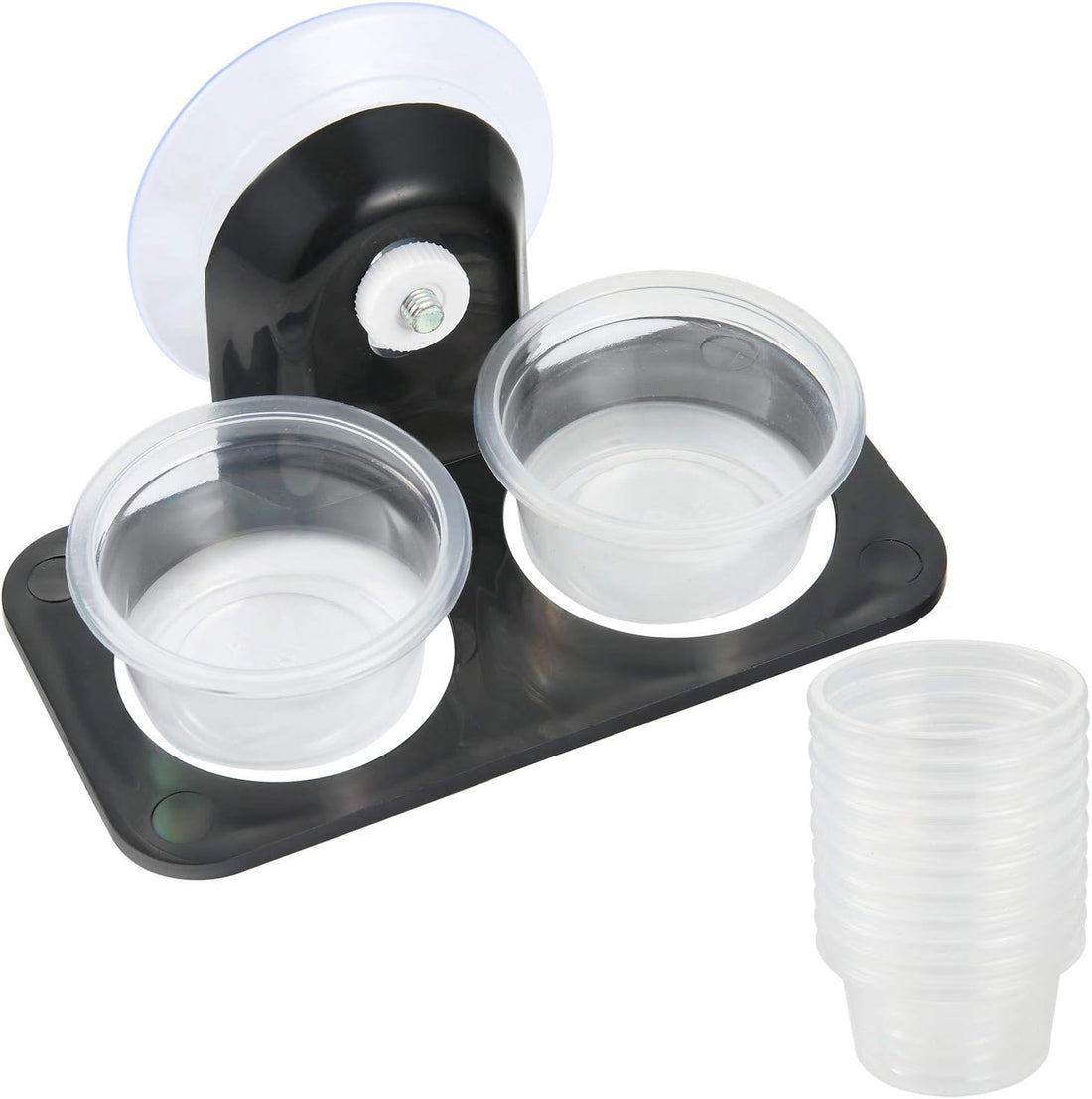 SLSON Gecko Feeder Ledge Acrylic Improved Suction Cup Reptile Feeder