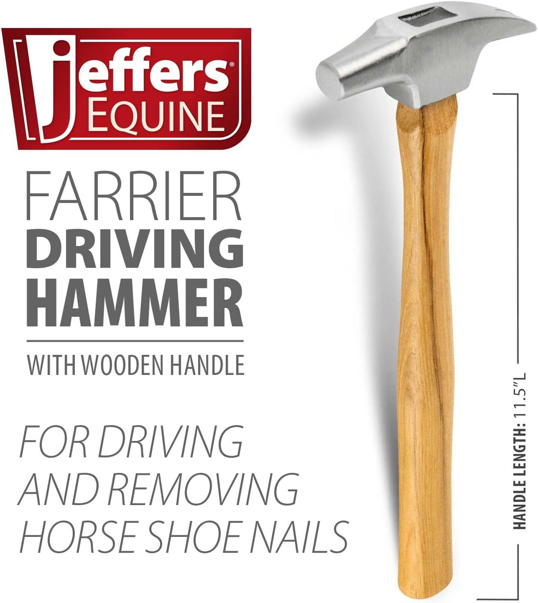 Jeffers Equine Farrier Driving Hammer for Horses