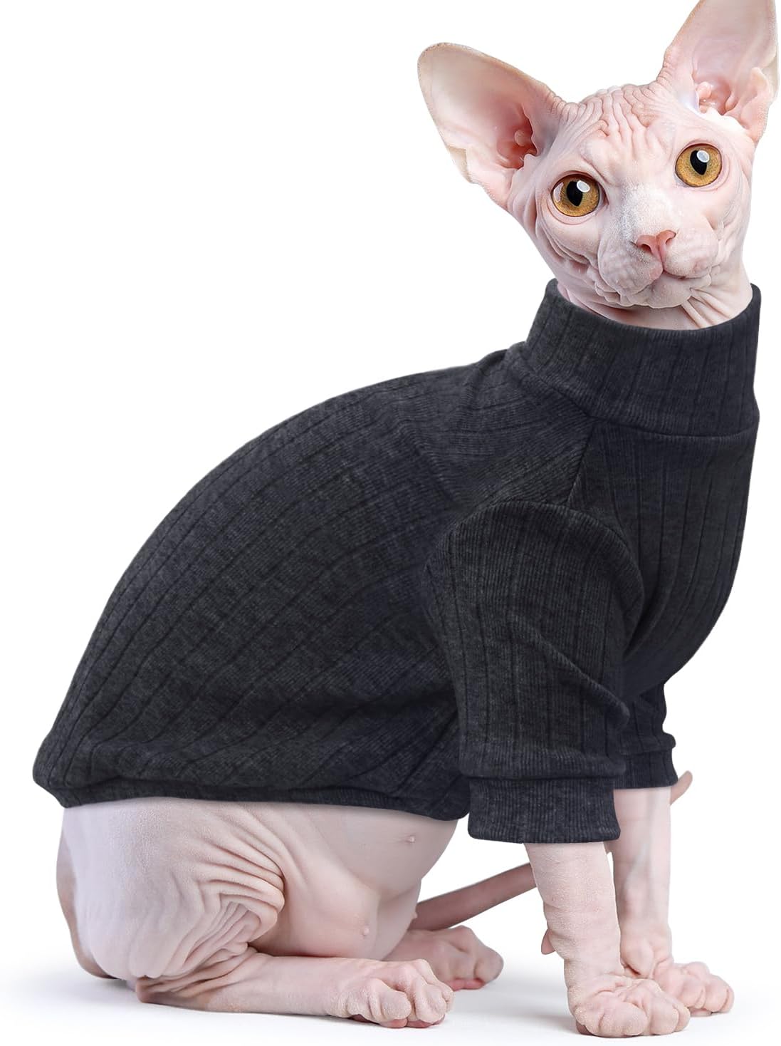 Idepet Sphynx Hairless Cats Sweater Shirt Kitten Soft Puppy Clothes