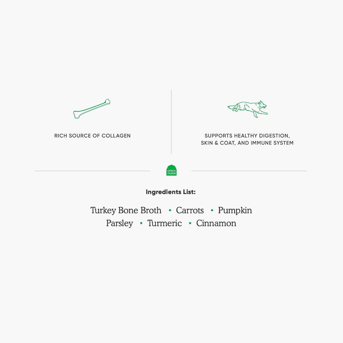 Open Farm Bone Broth, Food Topper for Both Dogs and Cats