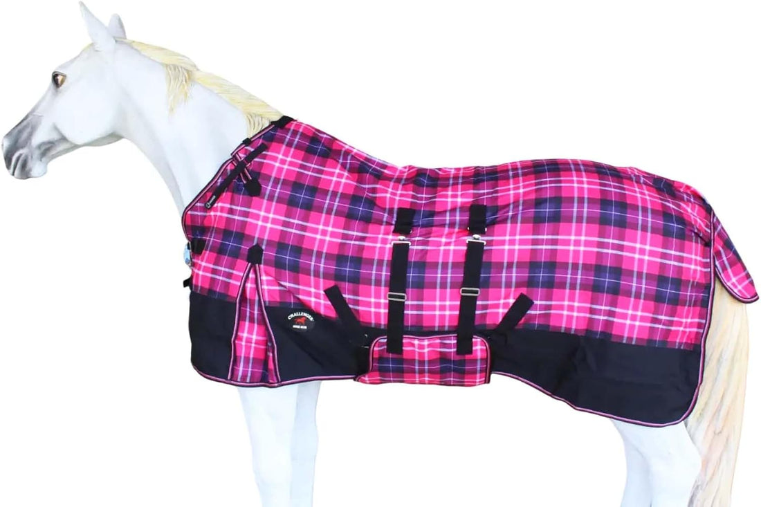 72" Challenger 1200D Turnout Lightweight Rain Horse Winter Blanket