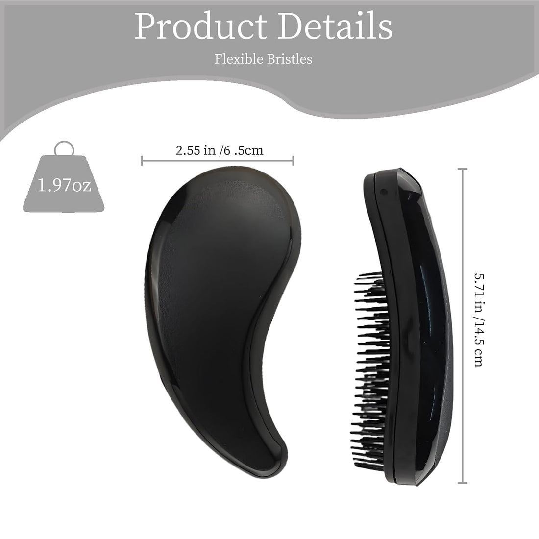 Comma-Shaped Small Dog Brush, Puppy Essentials