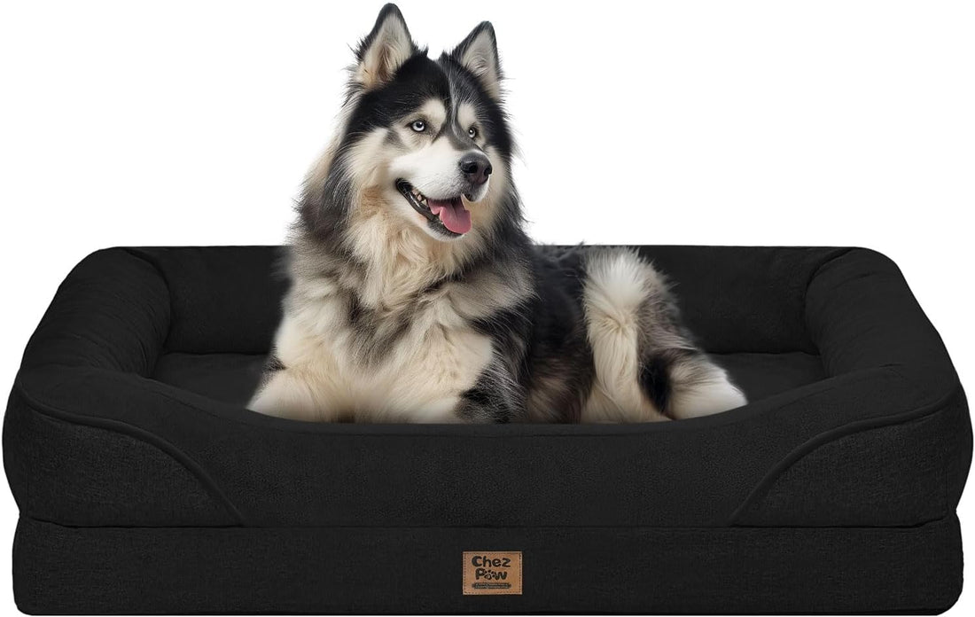Chez Paw Waterproof Orthopedic Dog Bed for Large and Extra Large Dogs