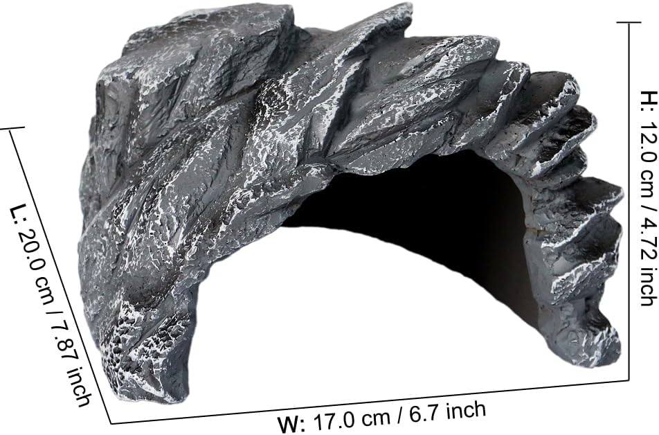 Reptile Corner Cave with Climbing Top, 6.7 x 7.87 Inch