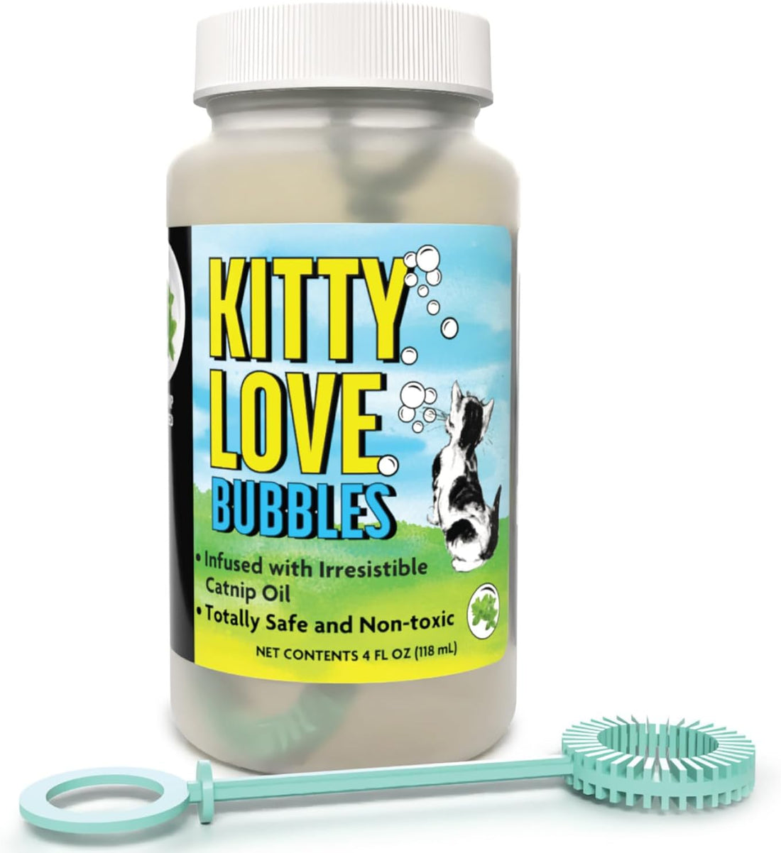 Kitty Love Bubbles: 2 Pack Catnip Scented - 4oz Bottles