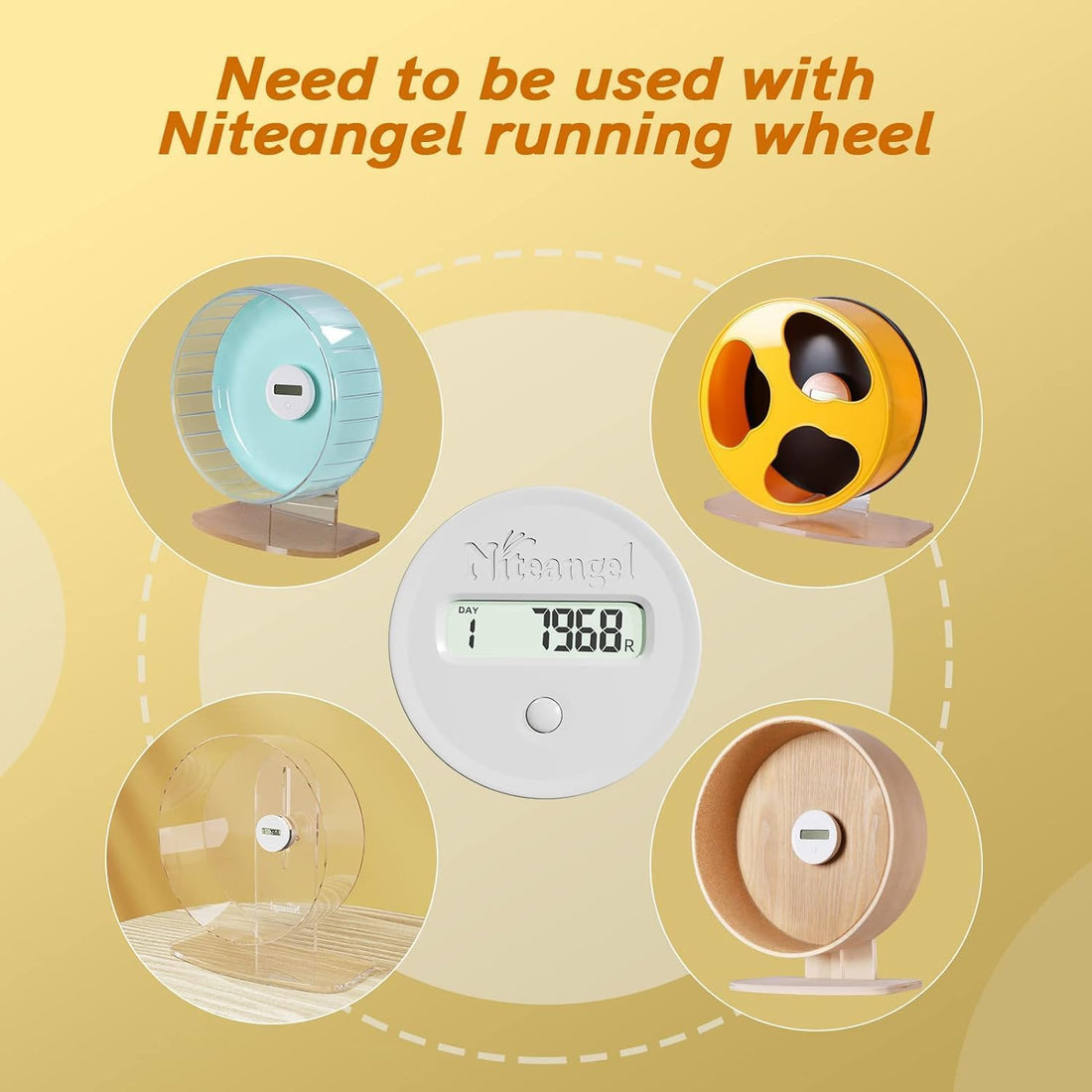 Niteangel Accurately Hamster Wheel Pedometer
