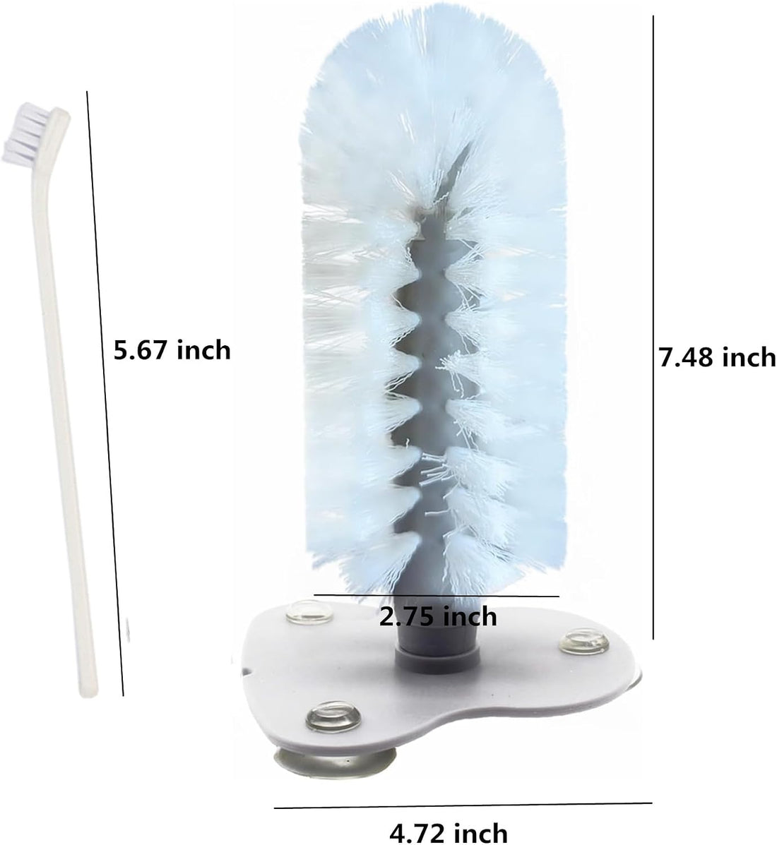 2 Pack Turtle Brush with Suction Cup