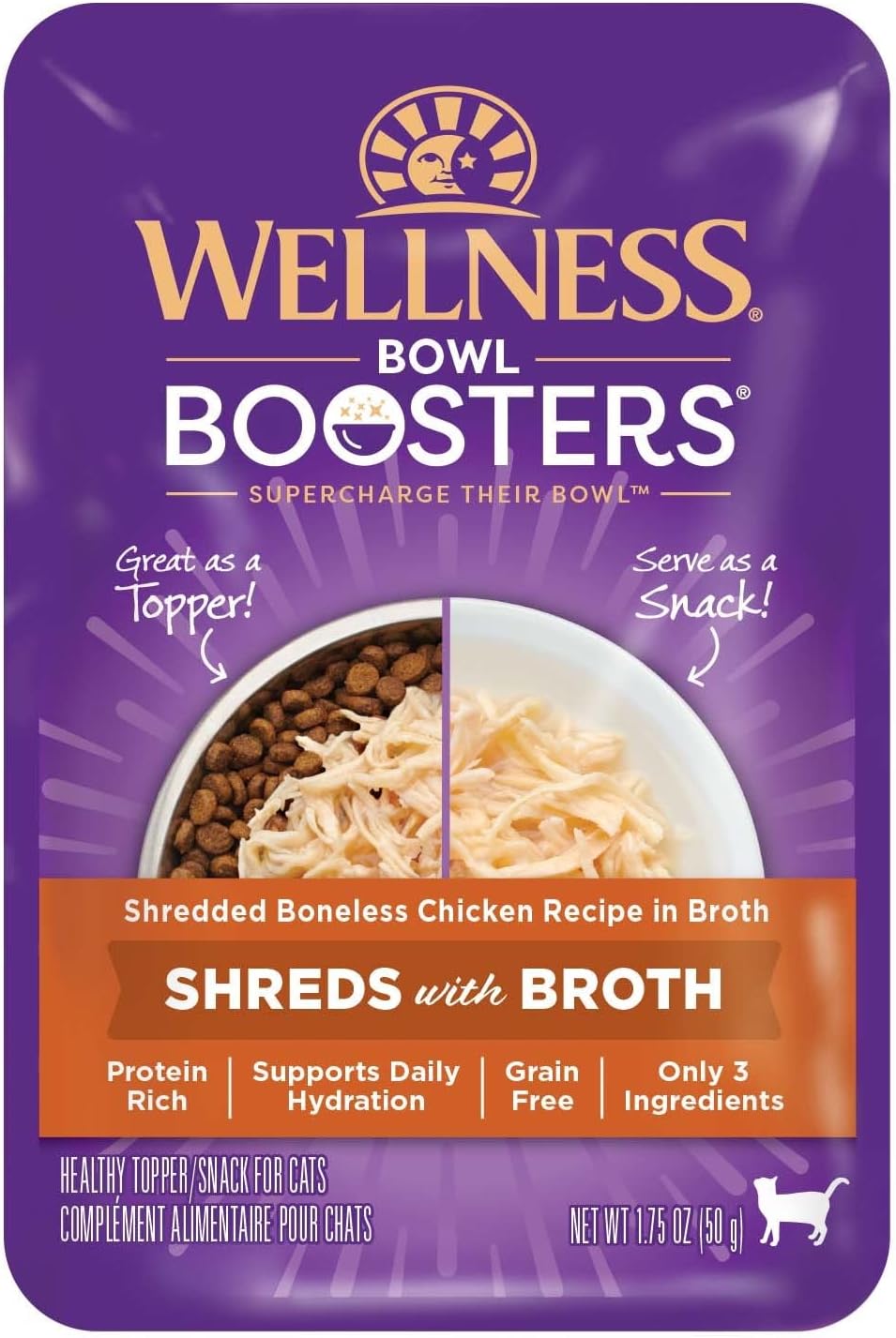 Wellness Bowl Boosters Shreds with Broth Wet Cat Food Topper