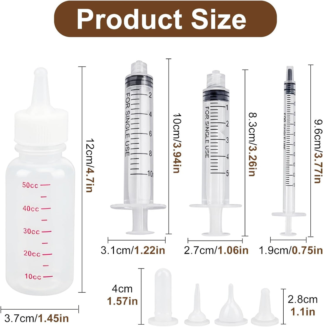 Pet Nursing Kit, 17Pcs Newborn Kitten Bottle Feeding Set for Small
