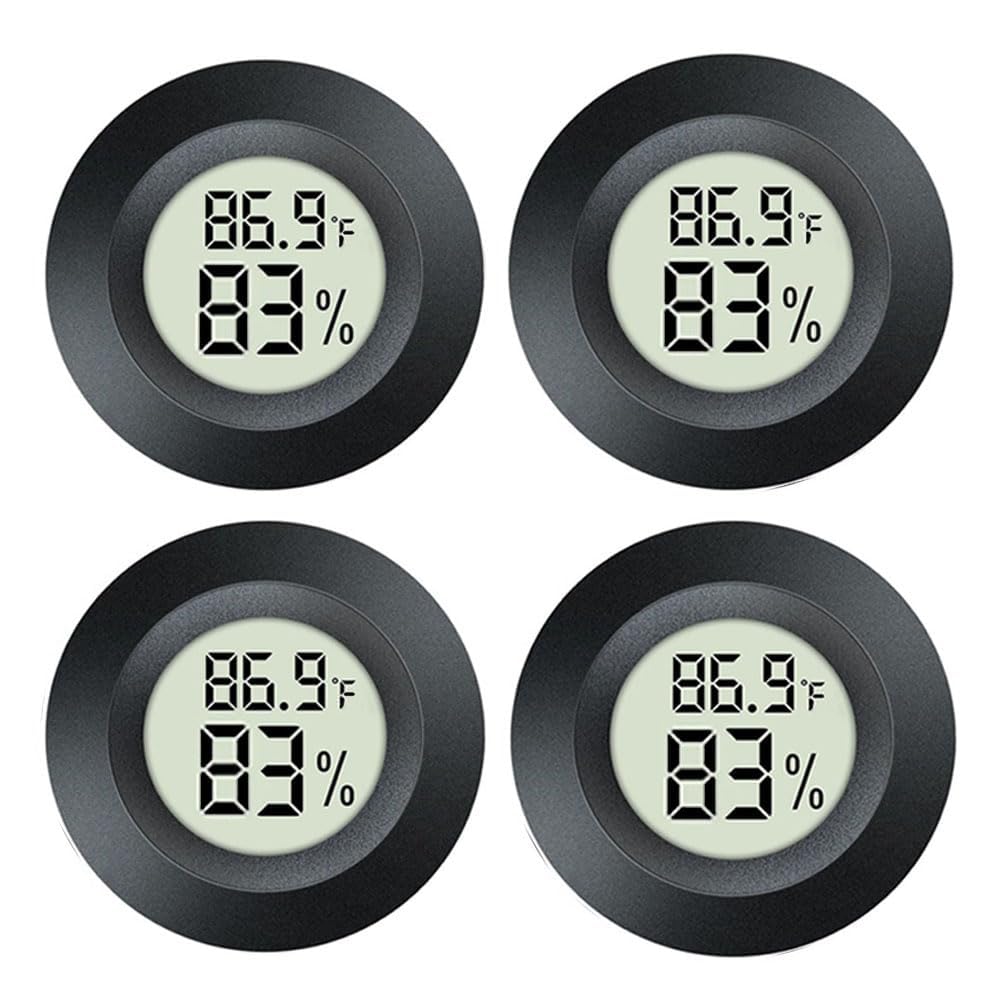 JEDEW 4 Pack Indoor Hygrometer Thermometer Digital Humidity Meter ℉/ ℃