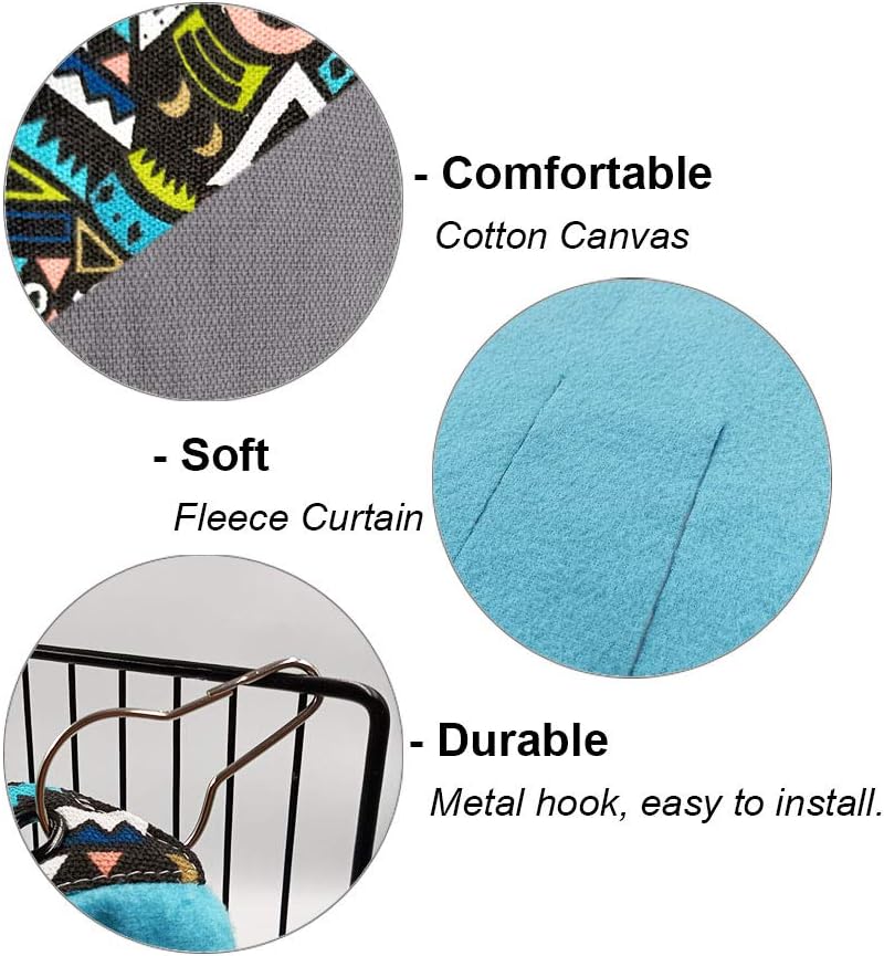 RIOUSSI Guinea Pig Hideout Hideaway Corner Fleece Toys Cage