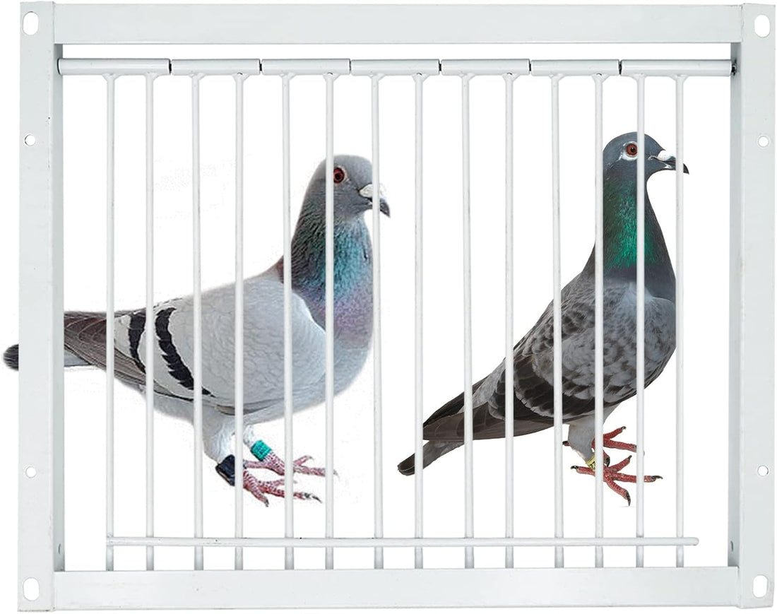 11.8in/30cm Pigeon Door Entrance Racing Pigeon Cage T Bars Birdcage Iron Wire Door for Bird Cage Breeding Supply