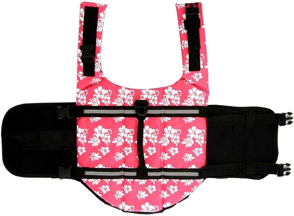 ChezAbbey Dog Life Jacket Adjustable Dog Lifevest Swimsuit Safety
