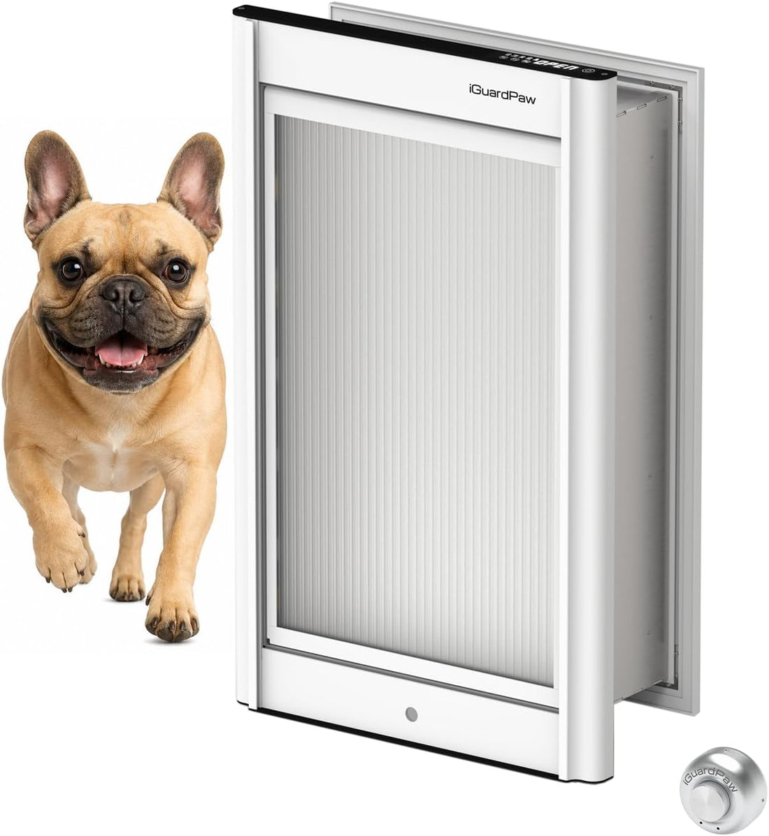 Automatic Dog Door for Wall, Smart Dog Door with Collar Sensor, M