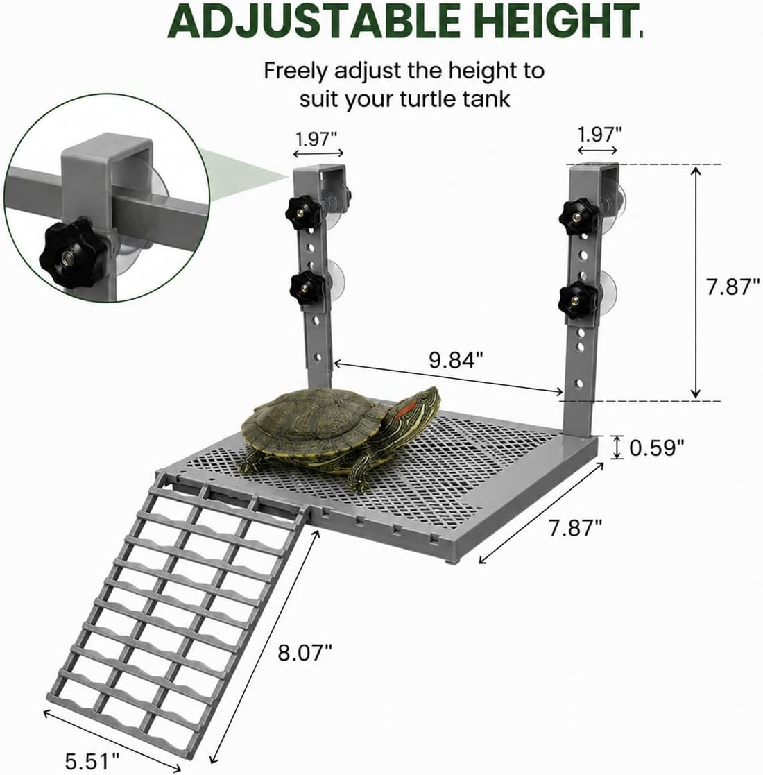 Turtle basking Platform Suitable for 20–75-Gallon Aquariums